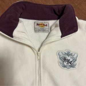 Hard Rock Cafe Washington DC Fleece Zip Jacket M EUC